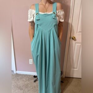 Teal Maxi Overalls